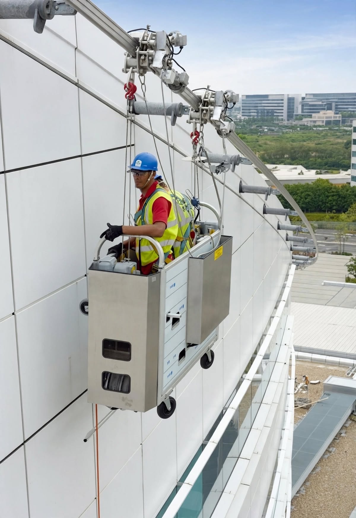 Monorail rail and trolley hoist system