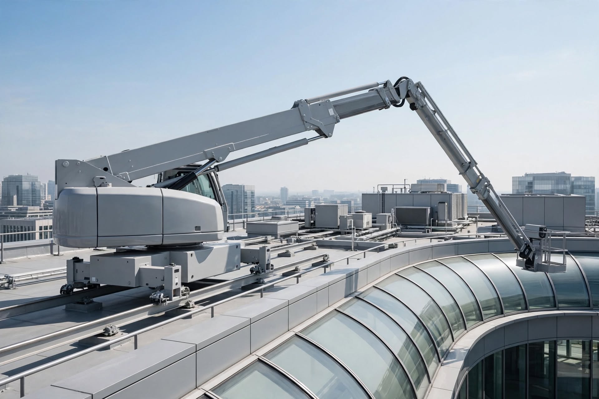 Tower crane with extending jib arm